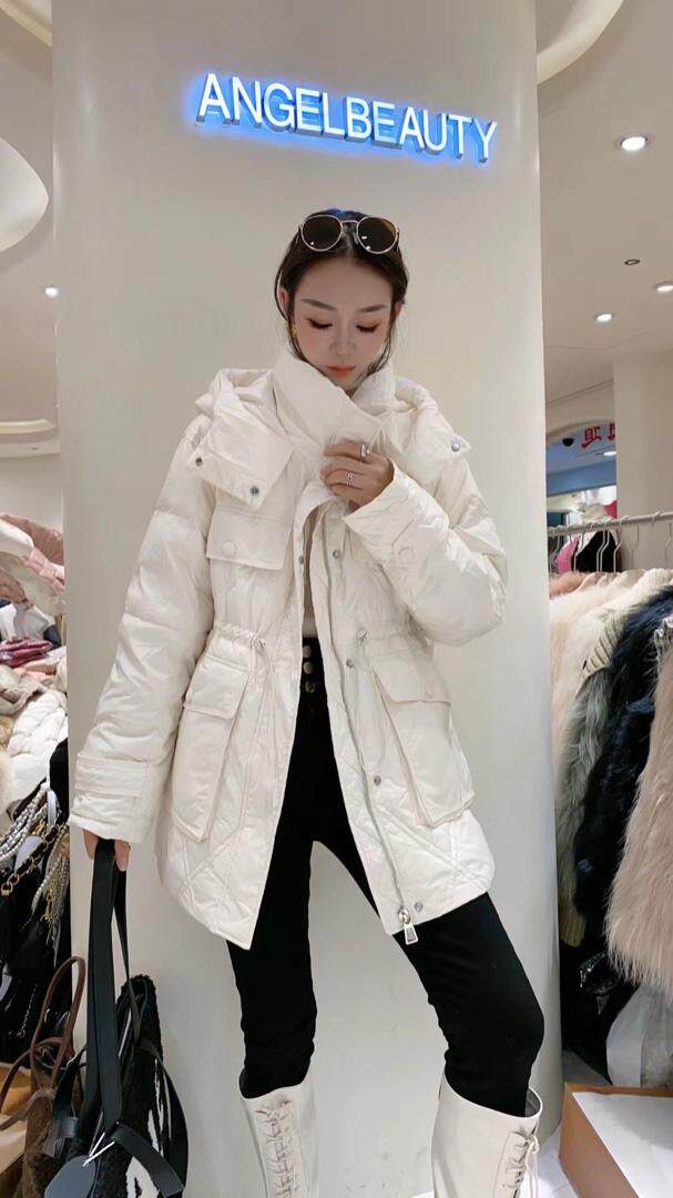 韩系收腰小女人气质款羽绒服，女装羽绒服，你别走