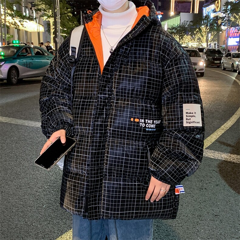 2024冬季新款休闲加厚保暖棉衣连帽潮牌大码棉服外套33211P115,男装棉衣,电商A086