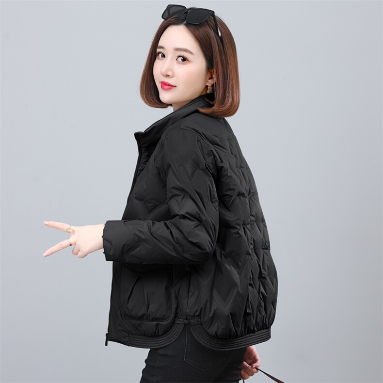 时尚气质休闲短款翻领羽绒服女冬装新款保暖外套,女装羽绒服,依恋蒂丝