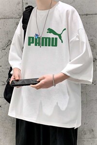Q11227-P30 春夏季七分袖t恤男大码五分袖男短袖中袖 大皂风图片