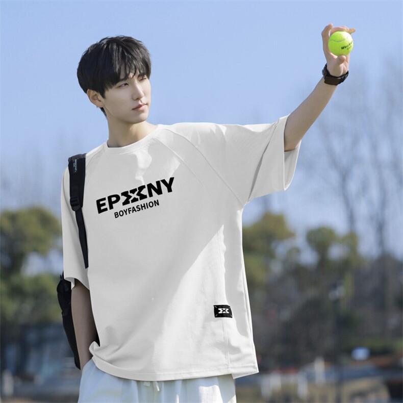 潮牌发泡印花圆领短袖男士T恤休闲时尚夏季薄款宽松大码夏装半袖，男装T恤，星座1107-1