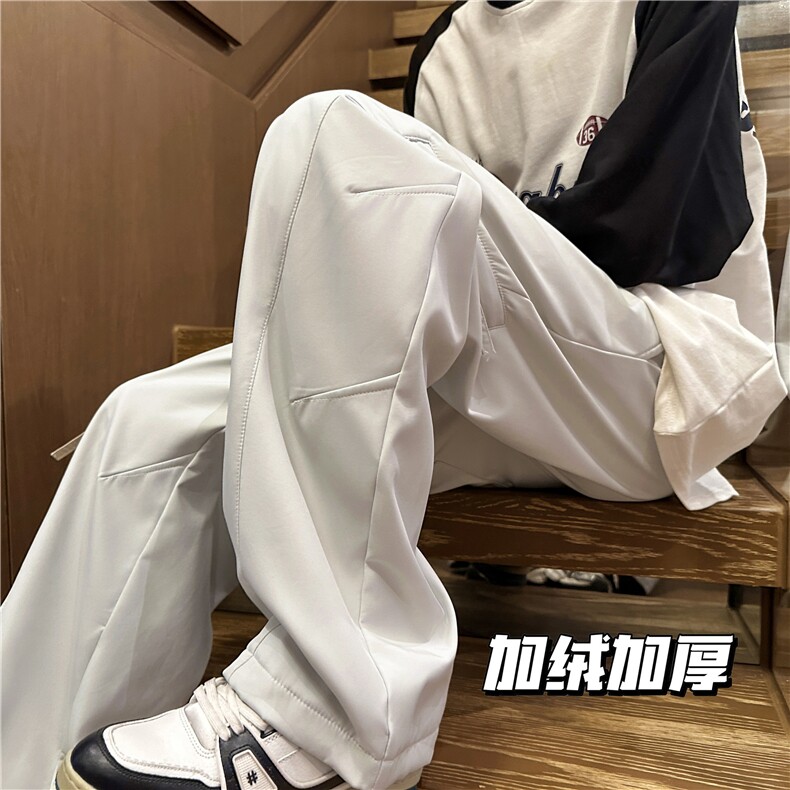 A751-特P45加绒加厚防水冲锋裤保暖休闲裤冬季弯刀裤1,男装休闲裤,电商B335