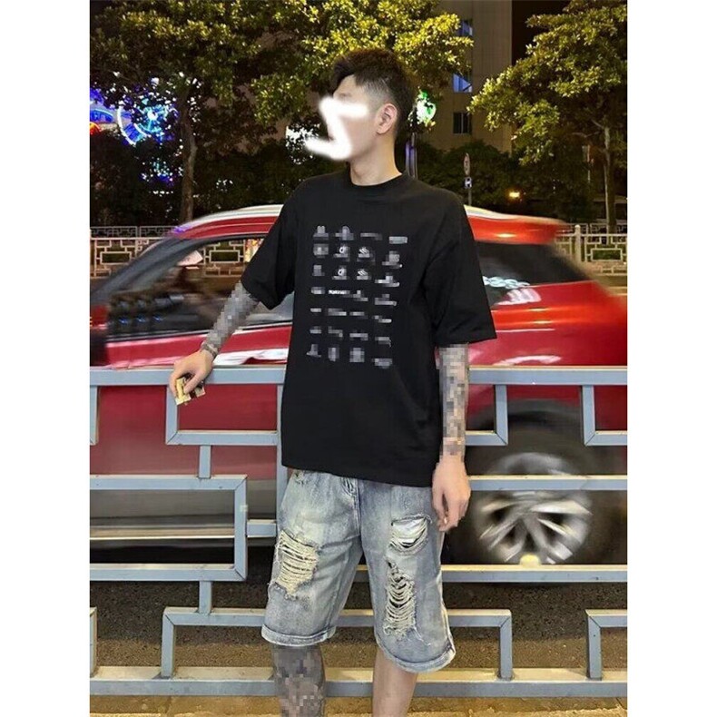 破洞牛仔短裤男夏季新款美式复古拉链设计直筒五分裤LY6466-P40,男装牛仔裤,星座1008