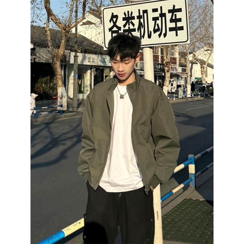 【网图慎用】春季美式短款工装外套飞行夹克男5Q4040-TP3568,男装夹克,电商A102