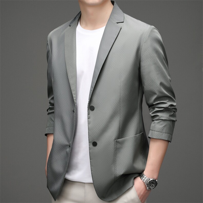 BW8821008钱塘2020-2秋季新款男士休闲简约百搭西服纯色外套P142,男装西服,钱塘207-2