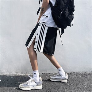高街短裤男宽松潮流夏季休闲排扣运动潮XZ1004-1 DK618 P25 控38图片