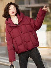 新款现货白鸭绒短款羽绒服女冬季2024年新款高级感时尚小个子，女装羽绒服，然然
