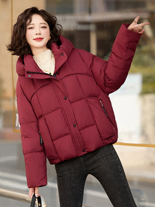 新款现货白鸭绒短款羽绒服女冬季2024年新款高级感时尚小个子图片