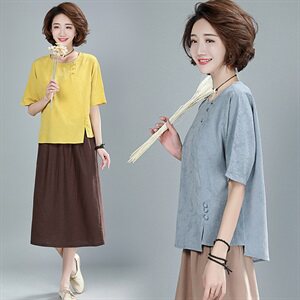 T恤2021年夏季时尚印花潮流圆领字母纯色文艺短袖,女装T恤,雪樱依海