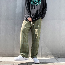 男春季潮流时尚灯草绒格子休闲长裤K00018P32，男装休闲裤，星座1116-2