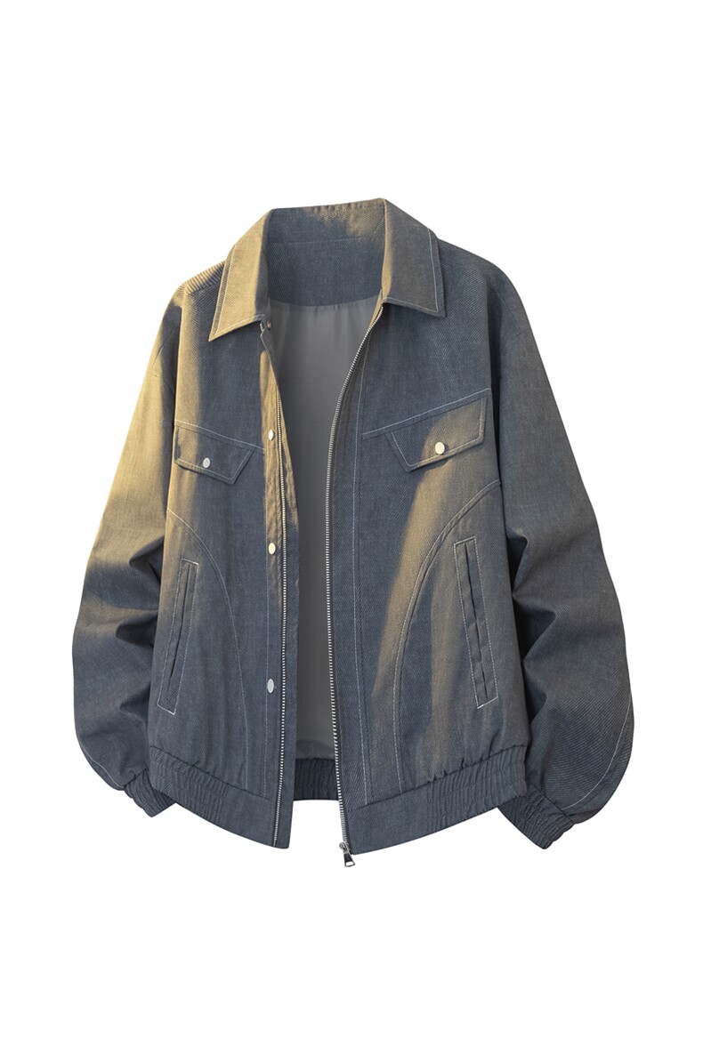 美式重磅高品质夹克假两件开衫外套SY8815特P81控168大码4-8XL+5,男装夹克,星座610B-1