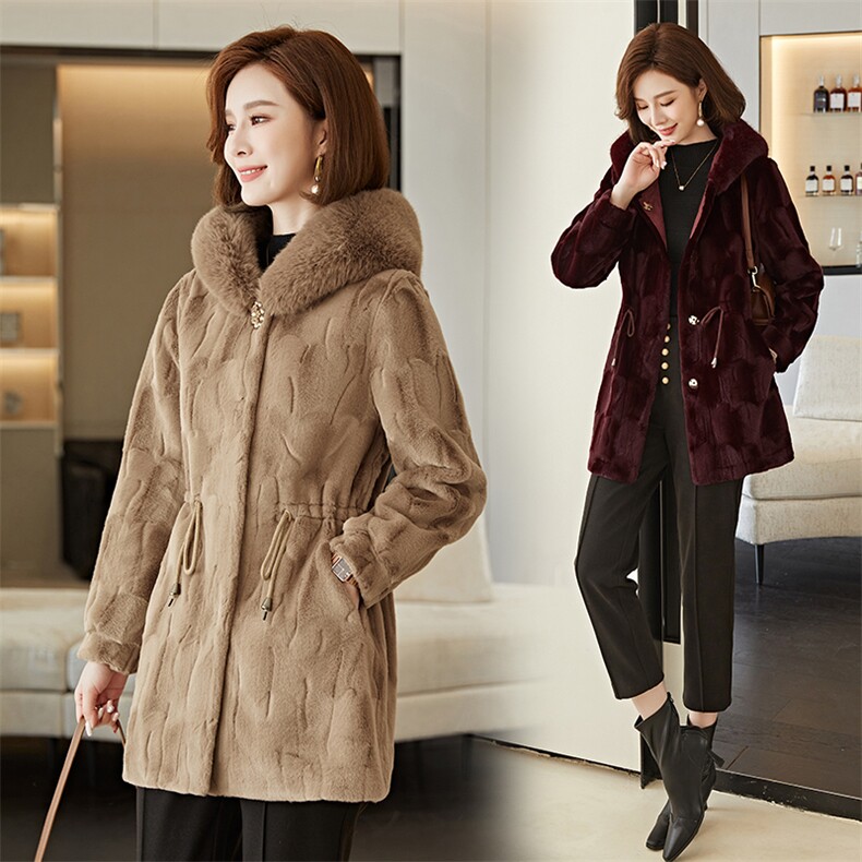 2022年冬季舒适潮流简约复古流行毛呢外套，女装毛呢外套，魅影