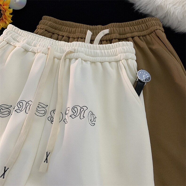 抖音直播品质现货港风宽松五分裤男短裤X416b-1-DK382-P45限58,男装牛仔裤,星座416B-1