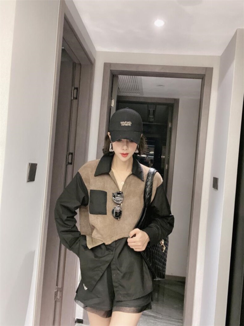 扎染拼接衬衣ＭＬ，其它，可纳奇