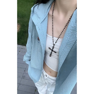 特批P35无差价夏季轻薄连帽泡泡纱刺绣腊肠狗男大码防晒外套J5223