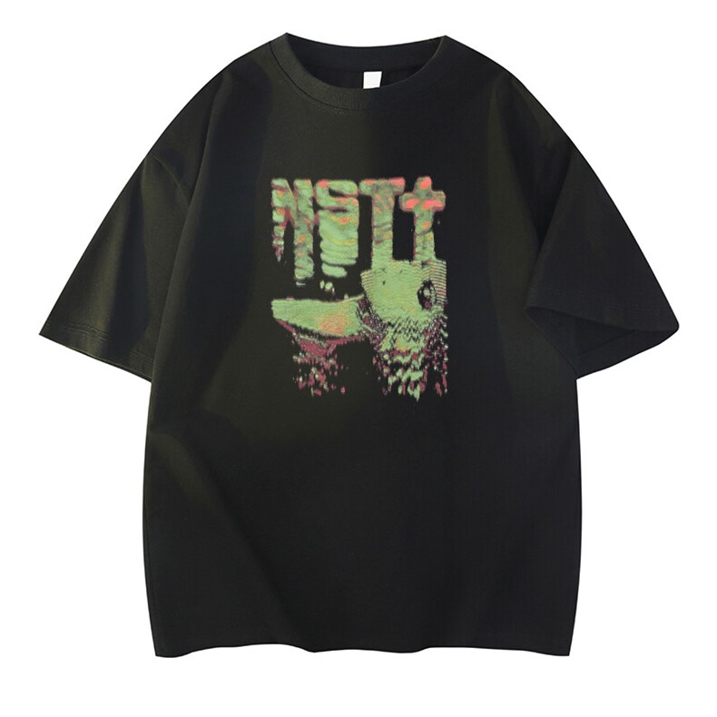 可设48小时发货支持抖音得物来样二开230克重磅美式短袖t恤MT359，男装T恤，电商A486