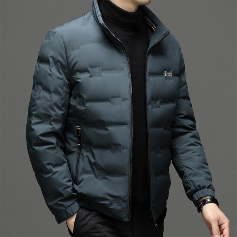 CH8616钱塘2020-2中年男士冬季厚款商务休闲简约羽绒服P180,男装羽绒服,钱塘207-2