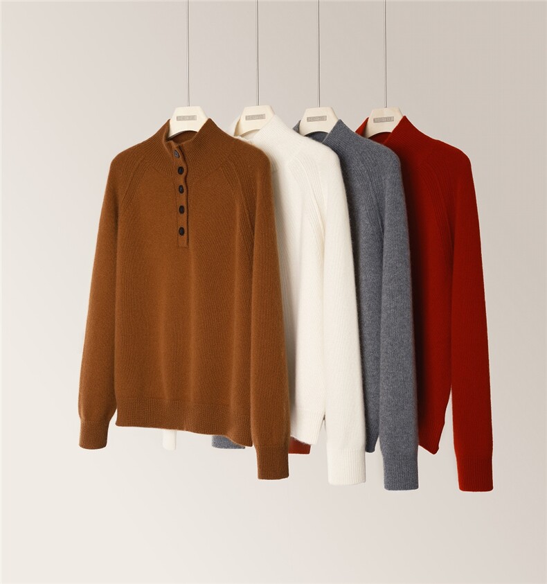 2025年秋季时尚百搭通勤简约休闲百搭套衫，女装羊绒衫，绒知纯羊绒