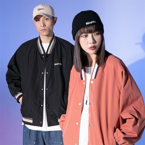 新款上市潮牌情侣春季上衣宽松休闲夹克外套CYJK2126-P45,麂皮绒外套穿搭优衣库图片