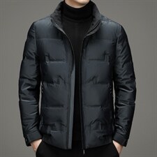 新款2023冬季高品质商务休闲羽绒服男士立领羽绒外套HB9620-P205图片