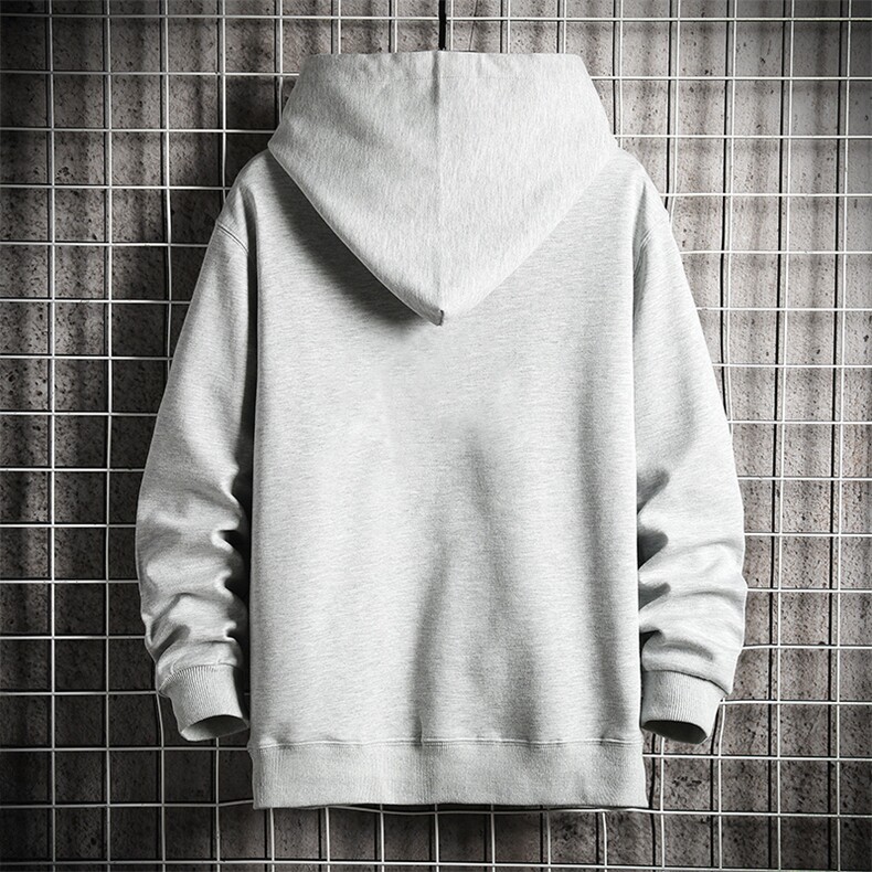 KS21264-P38连帽开衫卫衣男运动外套大码班服网格,男装卫衣,电商A040A