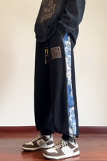 新中式小熊灯芯绒裤子男秋冬大码宽松束脚休闲长裤M-5XLP45控58，男装休闲裤，电商B219B