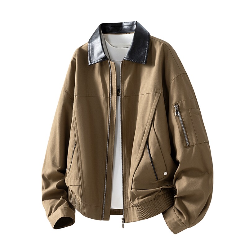 美式重磅高品质夹克秋季开衫外套男SY8811特P77控158大码4-8XL+5,男装夹克,星座610B-1