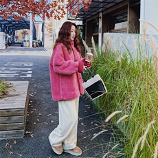 【新款出货中】树莓粉两面穿皮毛一体2C137-8279-P225-K358，女装皮草，2C137