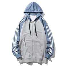 光板二开GSY9913-特P55连帽卫衣男春秋季潮牌宽松开衫拉链外套，女装短外套，电商D310B