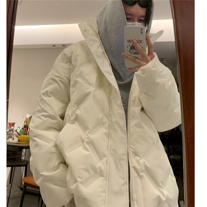 棉服男款冬美式潮牌情侣黑色加厚棉袄冬装棉衣袄子外套LF1014p85,男装棉衣,电商D256-2(原A064-2)
