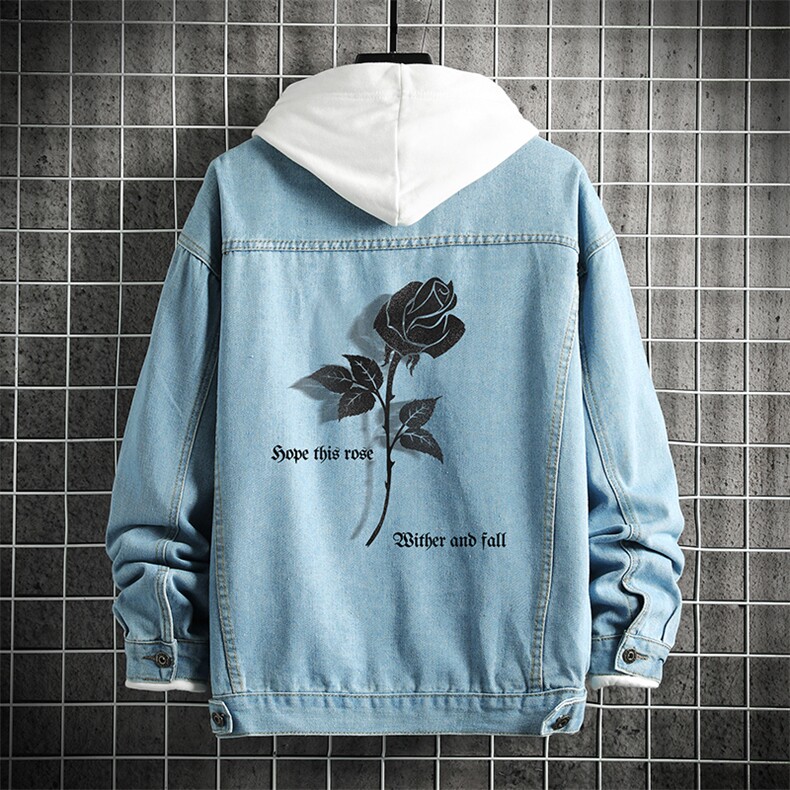 牛仔夹克男大码牛仔外套男茄克NJ77279-P60，男装工装外套，电商A040A