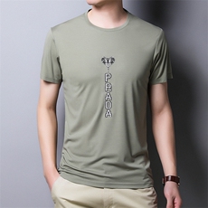 夏季纯色印花舒适短袖t恤男圆领时尚棉潮流韩版半截袖体桖P45，男装T恤，钱塘6003A(原)4033A