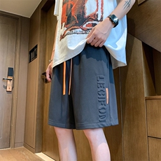 重工立体凸印压花美式短裤男五分裤重磅300g菠萝格-2406批22控48，男装牛仔裤，星座207