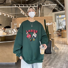 特P25控48秋冬新款男士圆领卫衣宽松休闲日常百搭上衣WQ2444，男装卫衣，电商B370
