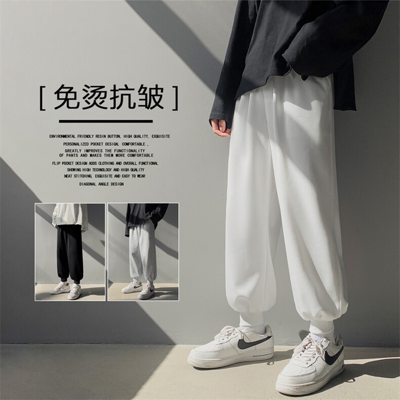 2022束脚卫裤高弹健康布聚酯纤维WK20-1特批22,男装休闲裤,星座718-1
