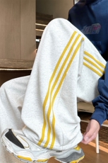 加绒加厚休闲裤秋冬宽松直筒阔腿运动卫裤男K8667JR（加绒）特P46，男装休闲裤，电商A007