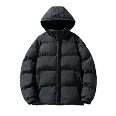 特批2024冬季大码印花棉服可脱卸连帽棉袄外套A436-3091-P70，男装棉衣，电商A436