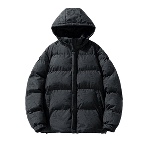 特批2024冬季大码印花棉服可脱卸连帽棉袄外套 A436-3091-P70图片