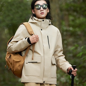 羽绒服冬季冲锋衣大码新款防水保暖防寒服男士情侣装外套图片