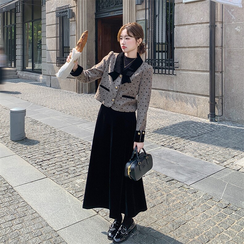 xian货~~90绒小香风羽绒服套装P225338,女装套装/套裙,2C262