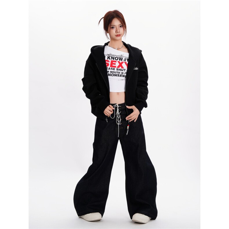 网络图重磅美式开衫拉链休闲百搭卫衣外套男女,女装短外套,星座410-7