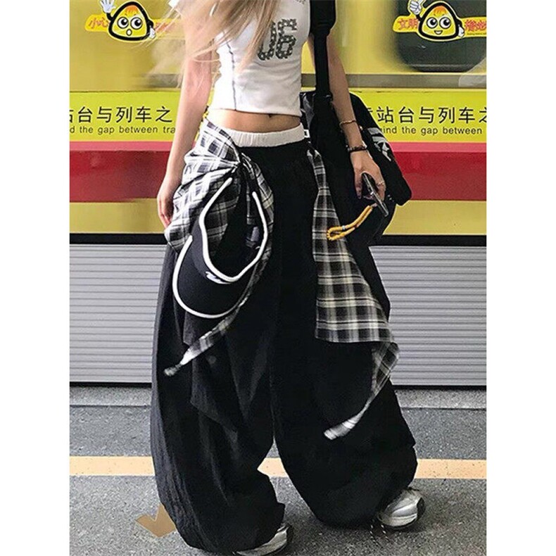 可拆格子塔丝隆阔腿休闲裤ZK0401-特批46,男装休闲裤,星座313A(原308A-2)