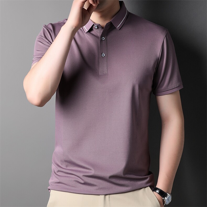 POLO衫男士短袖t恤翻领2024夏季潮牌休闲商务男装上衣SFT3130-P62,男装Polo衫,星座1105-3