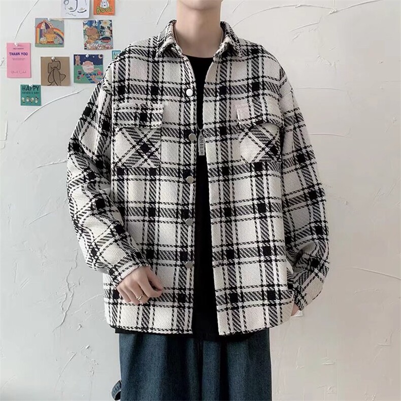 长袖衬衫男港风日系春季韩版潮流帅气衬衣X70P48,男装衬衫,星座1116-2