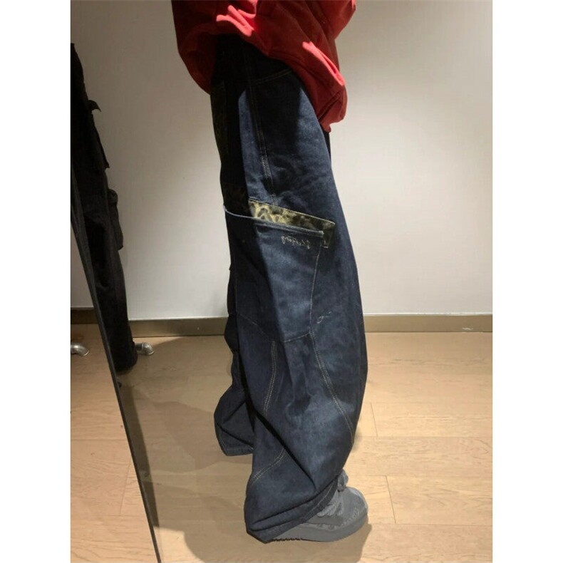 KZ1031LL-特P58cleanfit弯刀牛仔裤男款宽松直筒阔腿裤,男装牛仔裤,星座1007（原301D）