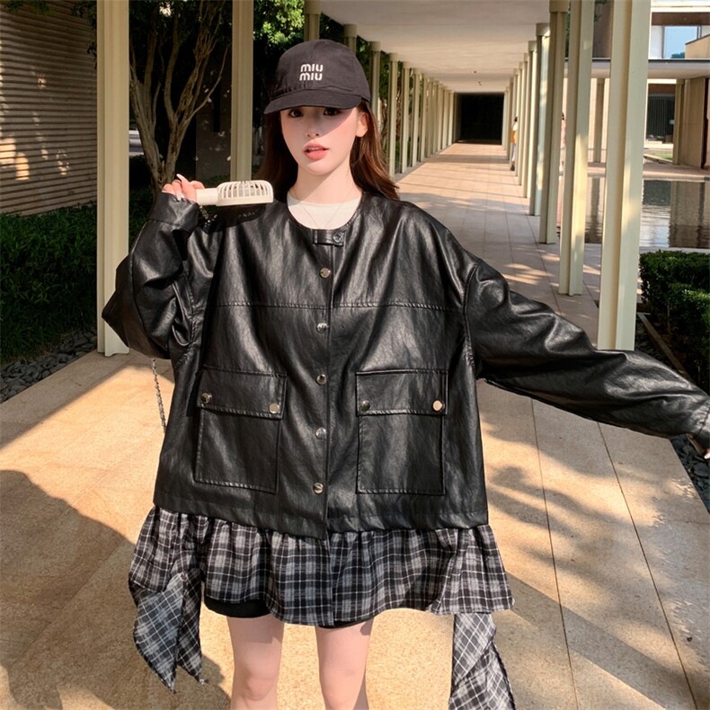 皮衣新款！2026春装外套2C132-C119-P185-K288,女装皮衣,2C132