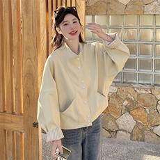新款现货主推立领小外套2519-P135-K198，女装短外套，2C129