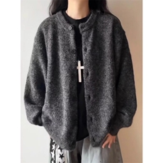 2026春美式复古学院风开衫男女情侣毛衣松弛感针织衫V38-P52网图，男装针织衫/毛衣，电商B245