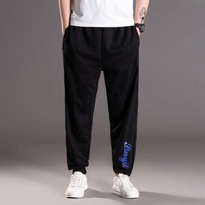 新款男士运动裤宽松弹力潮款休闲裤阔腿缩口裤加肥大码5965款,男装休闲裤,星座802