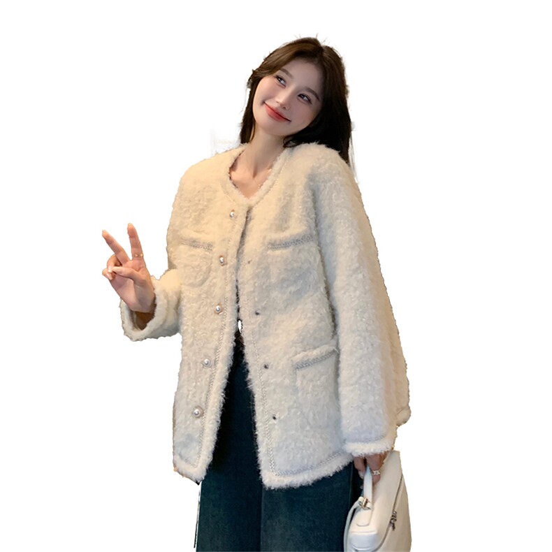 主推现货2025冬季小香风仿皮毛一体C022-9052-P190-K278,女装皮草,2C022